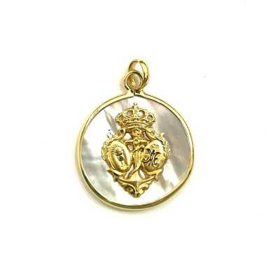 Medalla de Nácar y oro 18k...