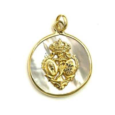 Medalla de Nácar y oro 18k...