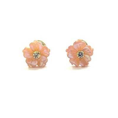 Pendientes nácar rosa con...