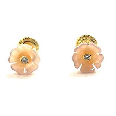 Pendientes nácar rosa con...
