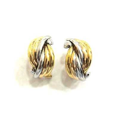Pendientes de oro 18k Bicolor.