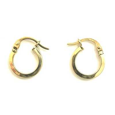 Argollas de oro 18k planas